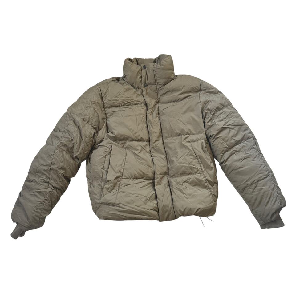 Banana Republic Water Repellant Down Puffer Coat Exploration Green